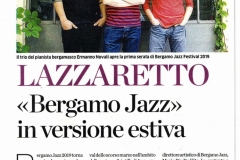 16/06/2019 Eco di Bergamo - Bergamo Jazz Summer Edition